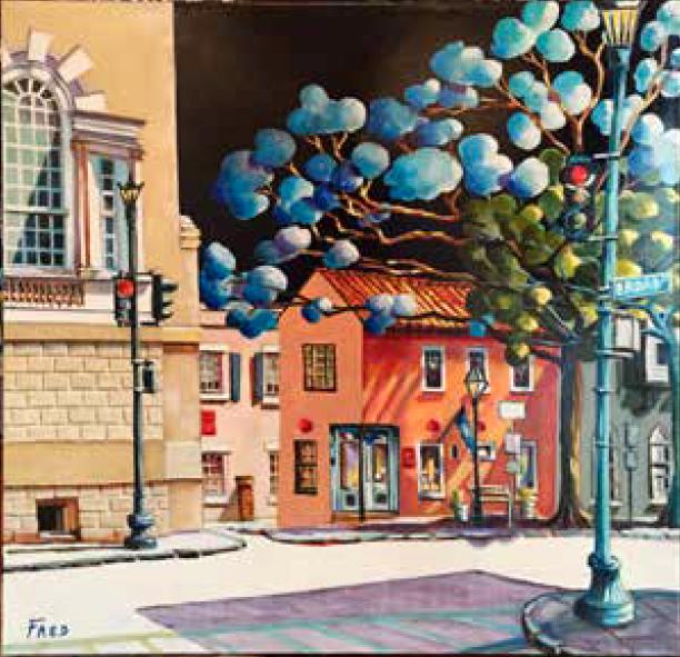 Fred Jamar - Broad Street painting